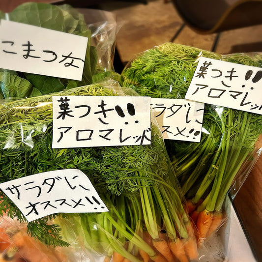 おやさい販売で可愛いポップ