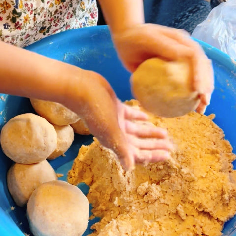 味噌だんご作り