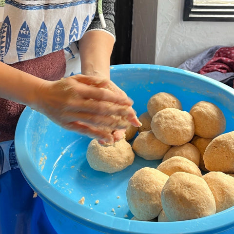 味噌だんごつくり
